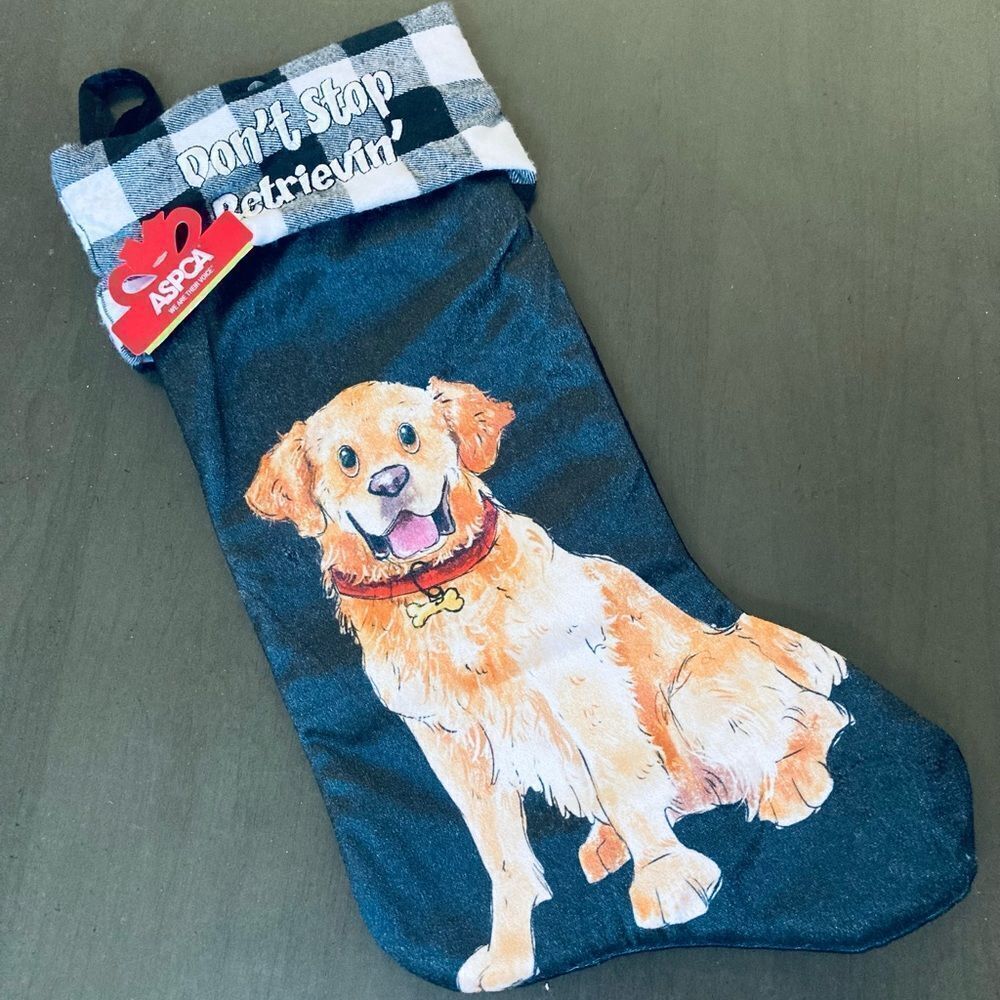 ASPCA Christmas Retriever Dog Holiday Stocking